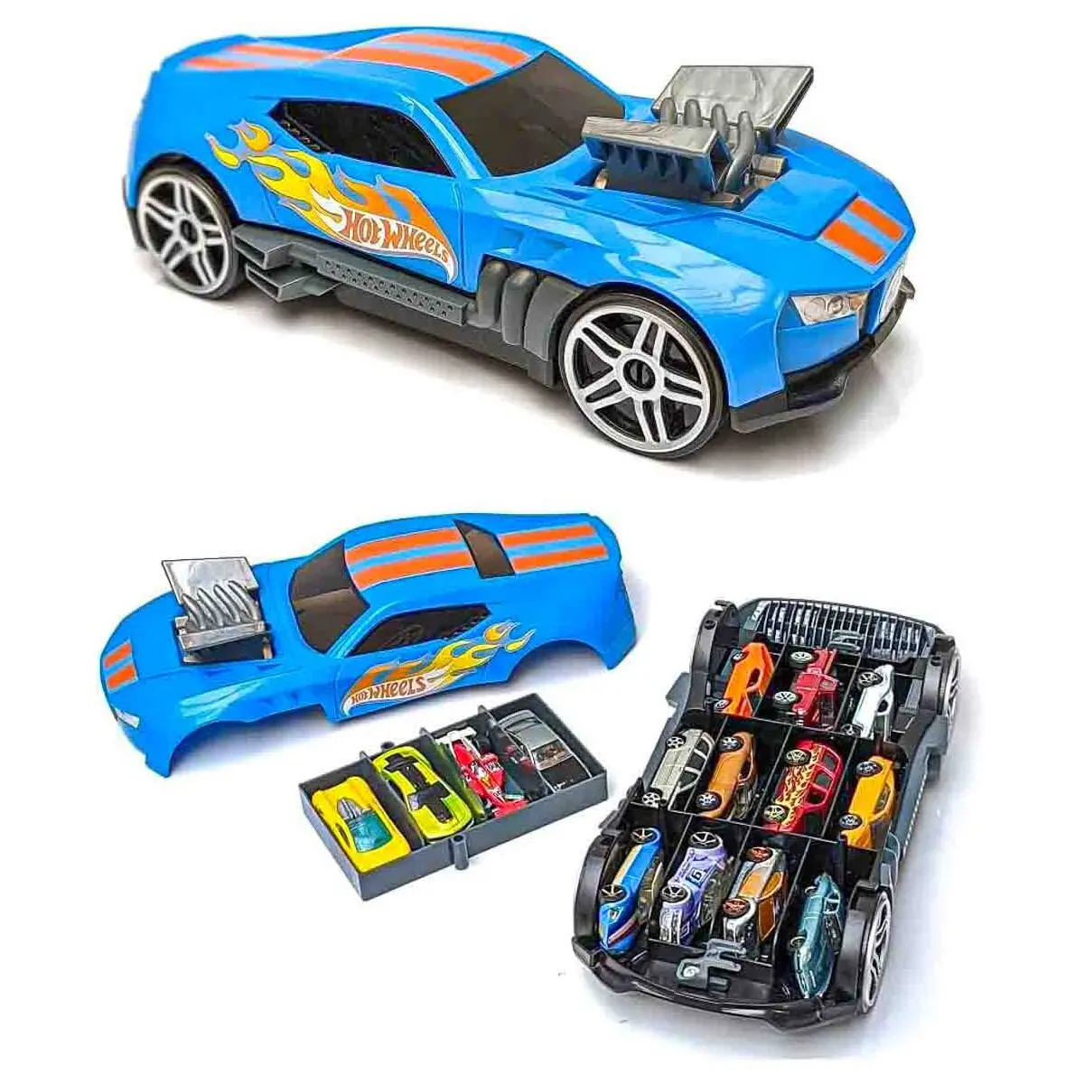 Hot Wheels 2-N-1 Race N' Haul Car Case 1