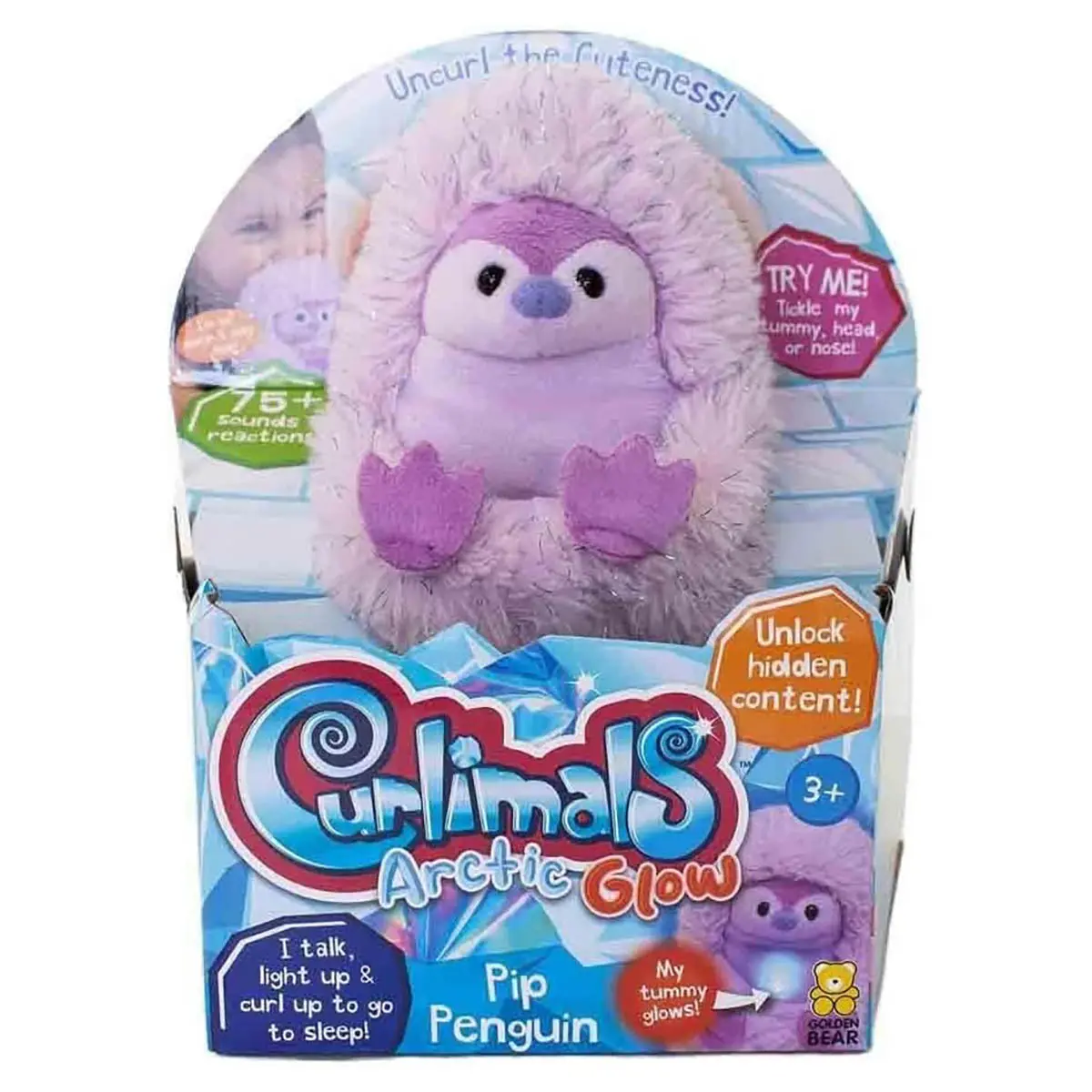 Curlimals Arctic Glow Pip Penguin Interactive Pet 1