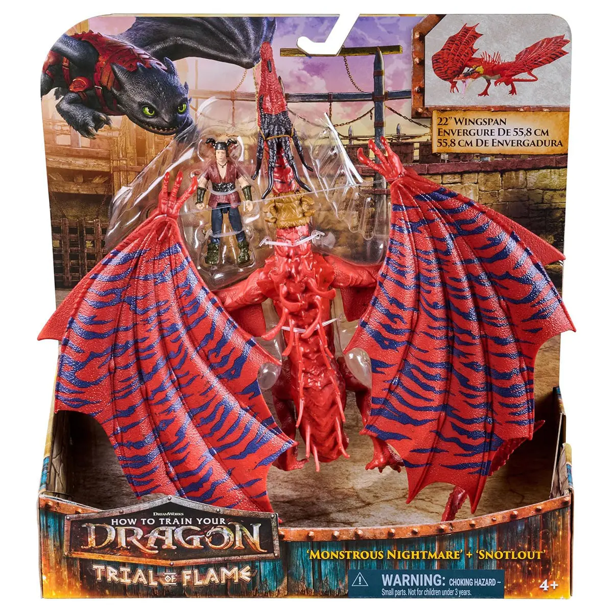How To Train Your Dragon Monstrous Nightmare & Snotlout Figures 1