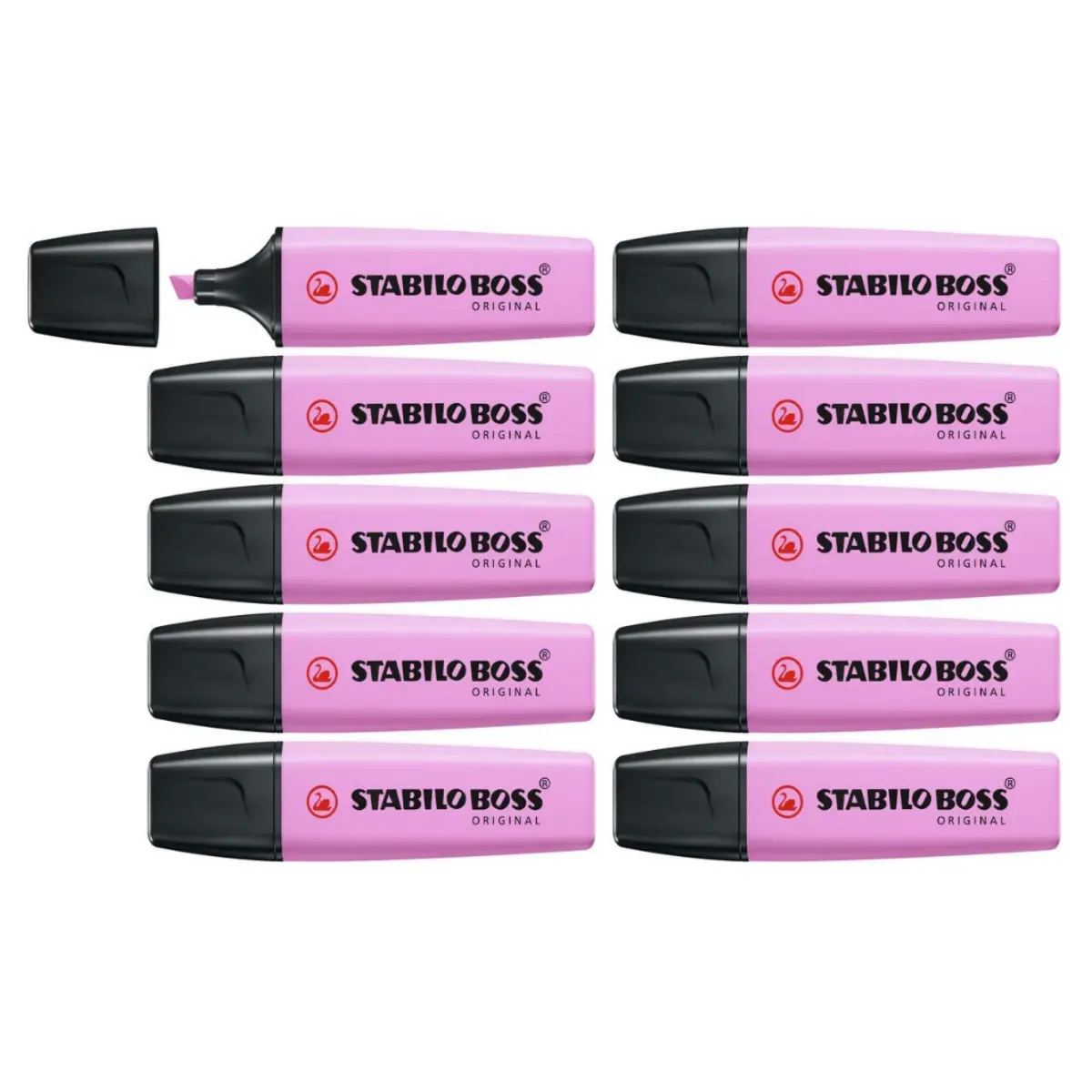 Stabilo Boss Original Pastel Frozen Fuchsia Highlighter Box Of 10 1