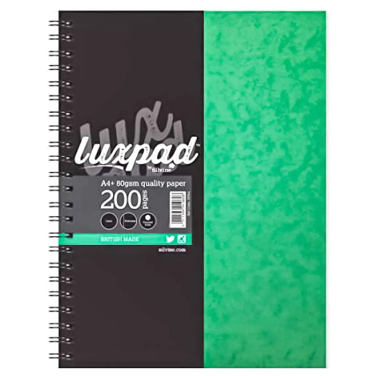Silvine Luxpad A6 Hardback Pressboard Notebook 200 Pages 1