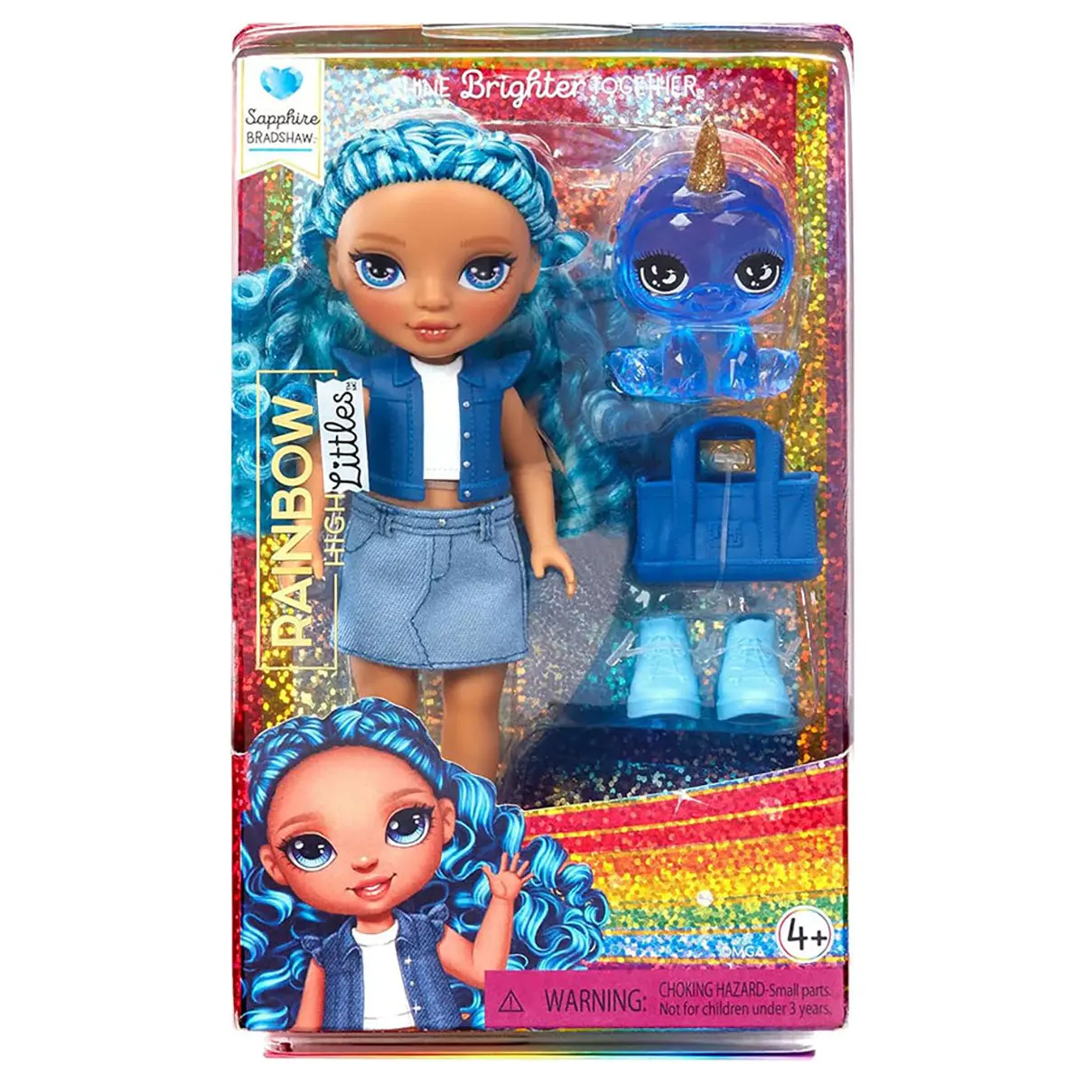 Rainbow High Littles: Shine Brighter Together Sapphire Bradshaw Doll 1