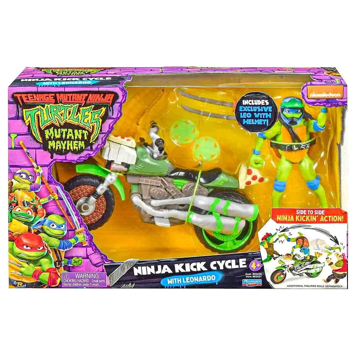 Teenage Mutant Ninja Turtles Mutant Mayhem: Ninja Kick Cycle With Leonardo 1
