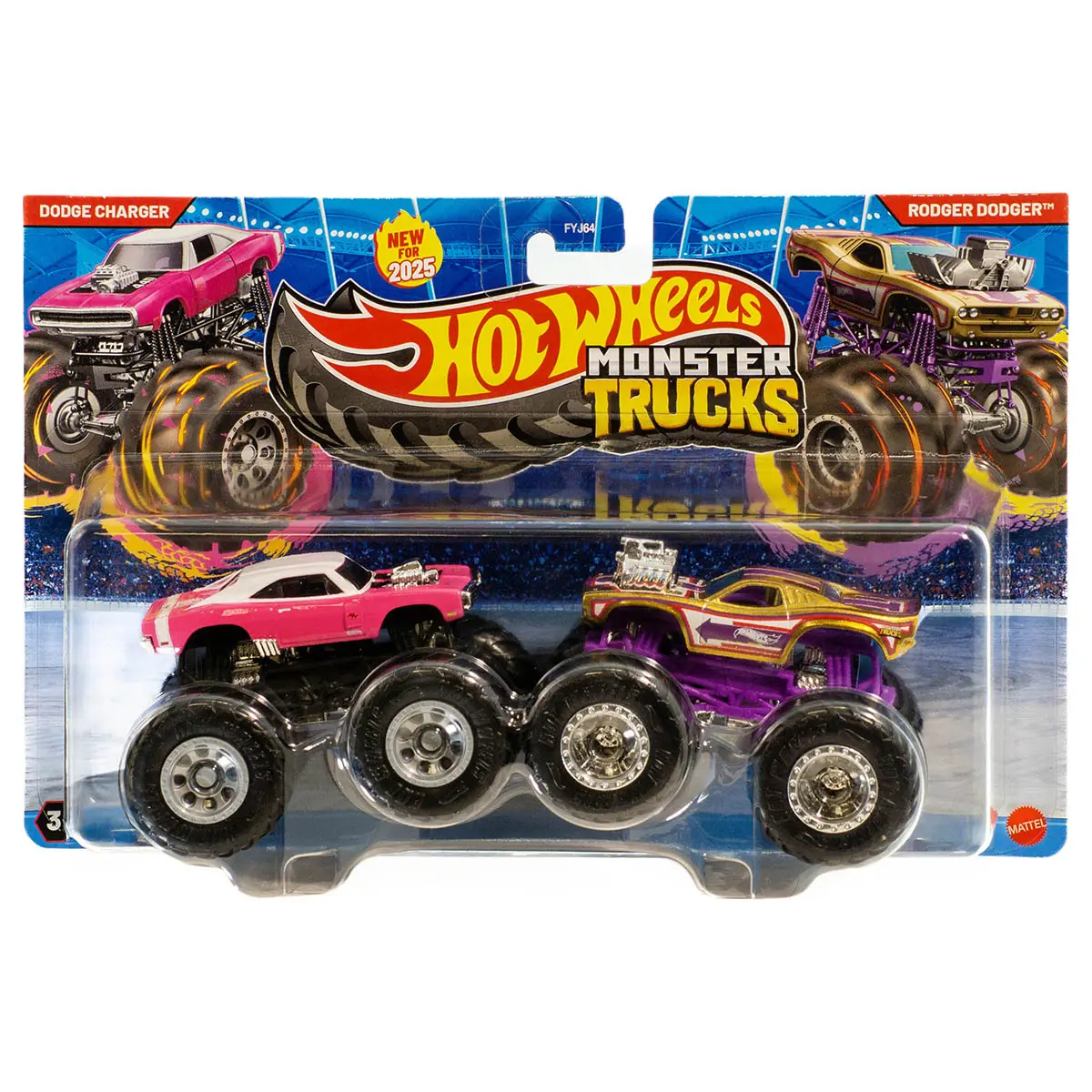 Hot Wheels Monster Trucks Demolition Doubles Dodge Charger Vs Rodger Dodger Trucks 1