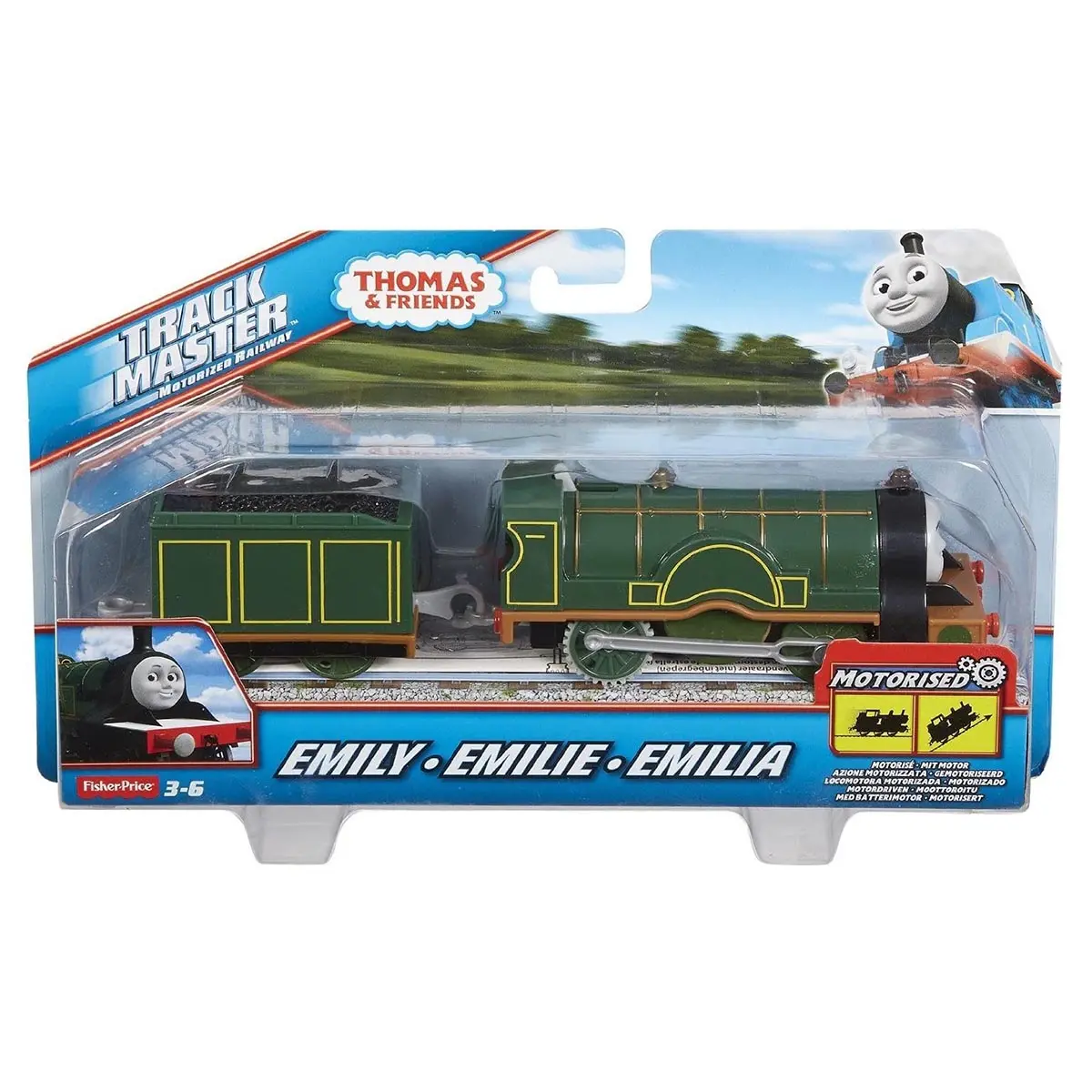 Thomas & Friends Trackmaster Motorized Emily Train And Wagon 1