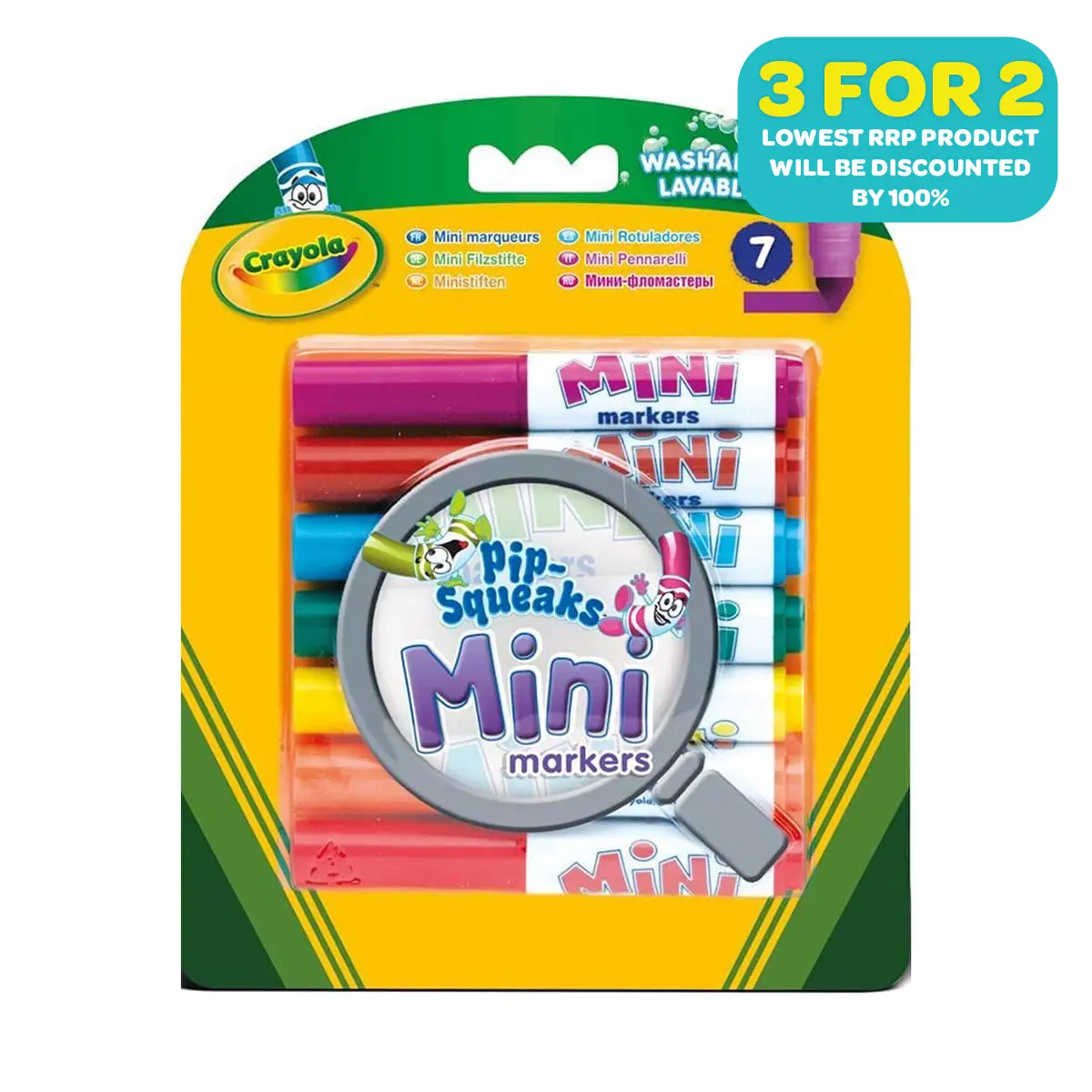 Crayola Pip-Squeaks Mini Markers (7 Pack) 1
