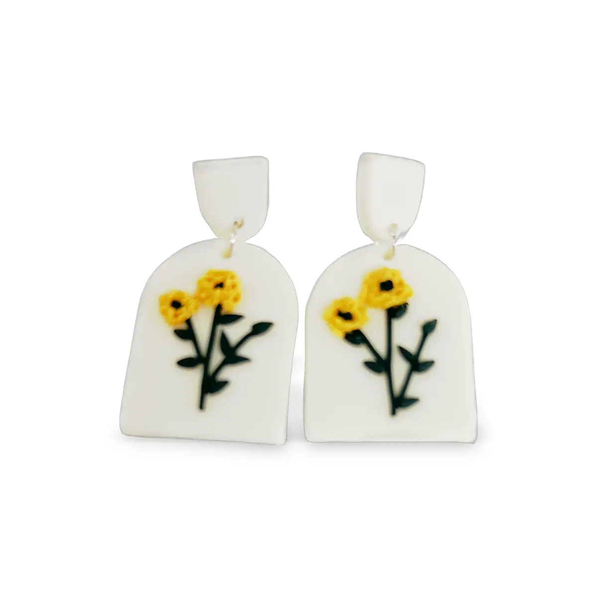 Vintage Sunflower Earrings 1