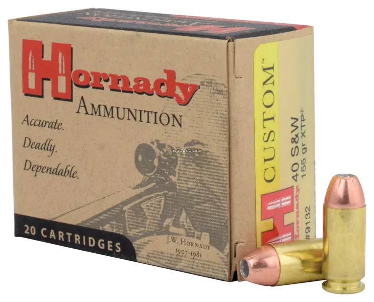 40 S+W Hornady Xtp 155 Grain 1
