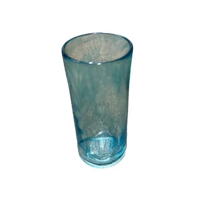 Freddie Blache Clear Blue Tall Glass 1