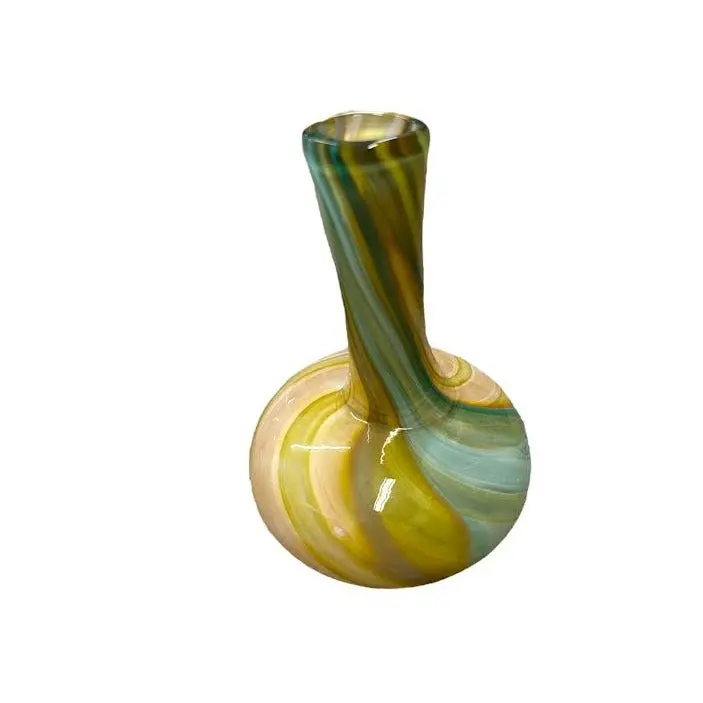 Freddie Blache Green And Tan Multicolor Vase 1