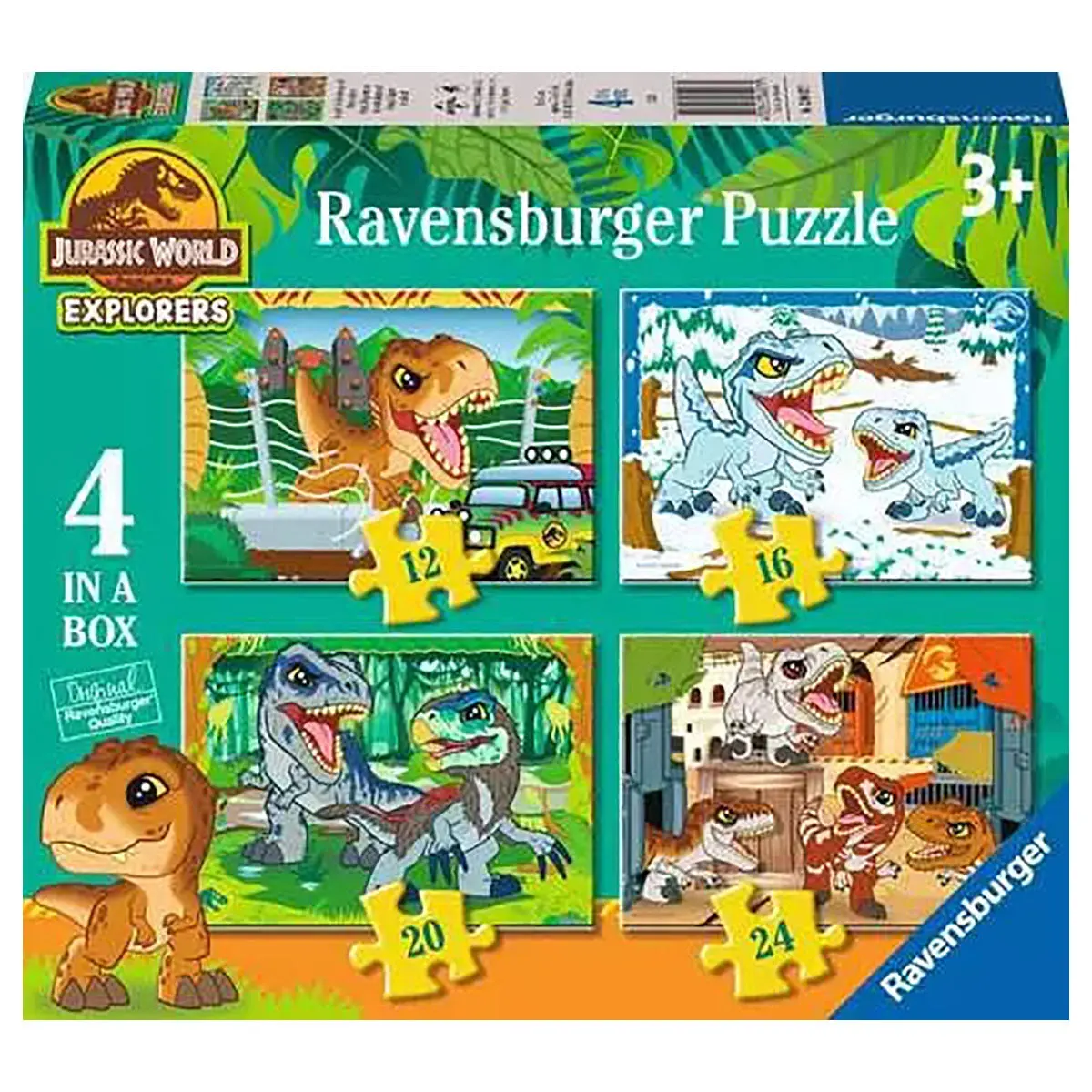 Ravensburger Jurassic World Explorers 4 In A Box Jigsaw Puzzles 1