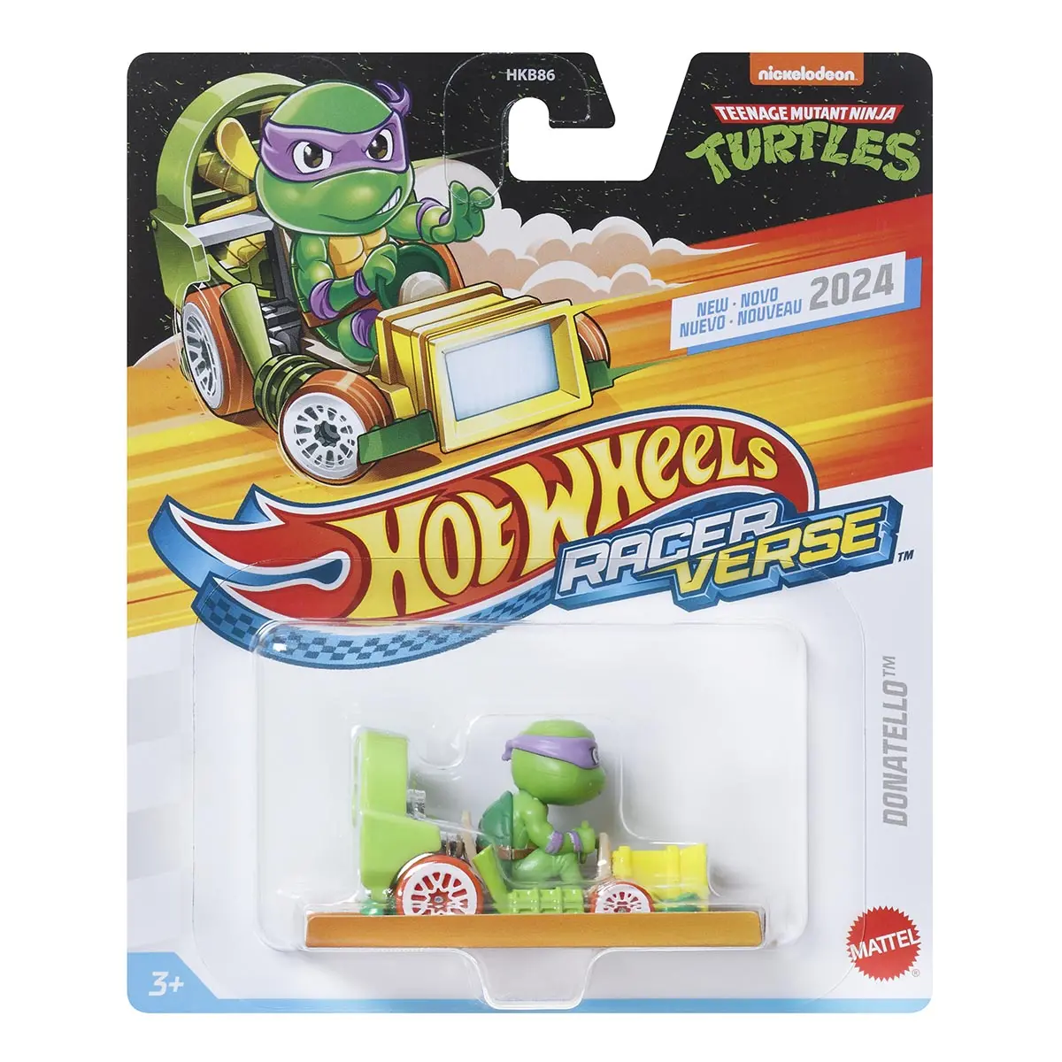 Hot Wheels Racer Verse: Teenage Mutant Ninja Turtle - Donatello Diecast Vehicle 1