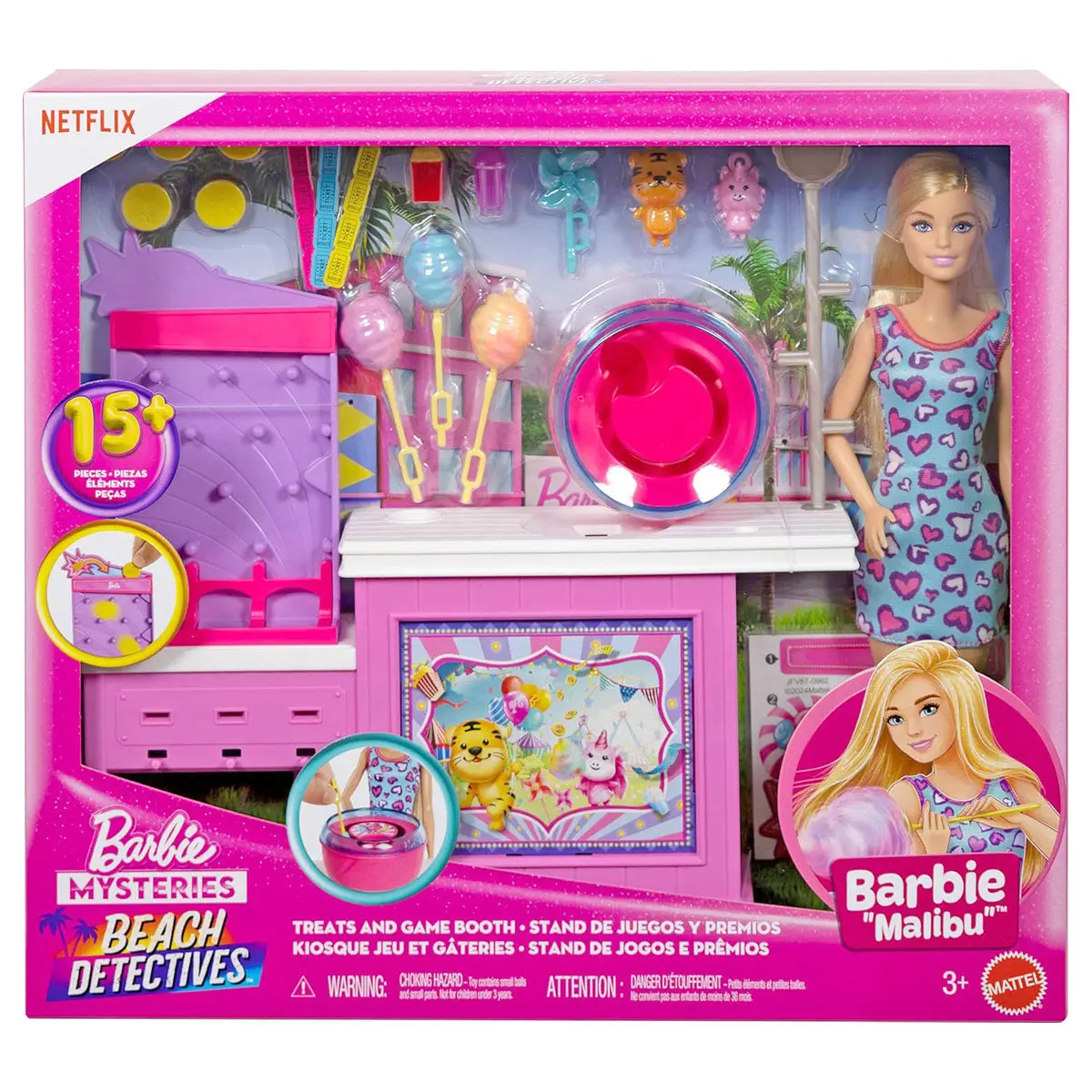 Barbie Mysteries: Beach Detectives Treats And Games Booth Playset 1