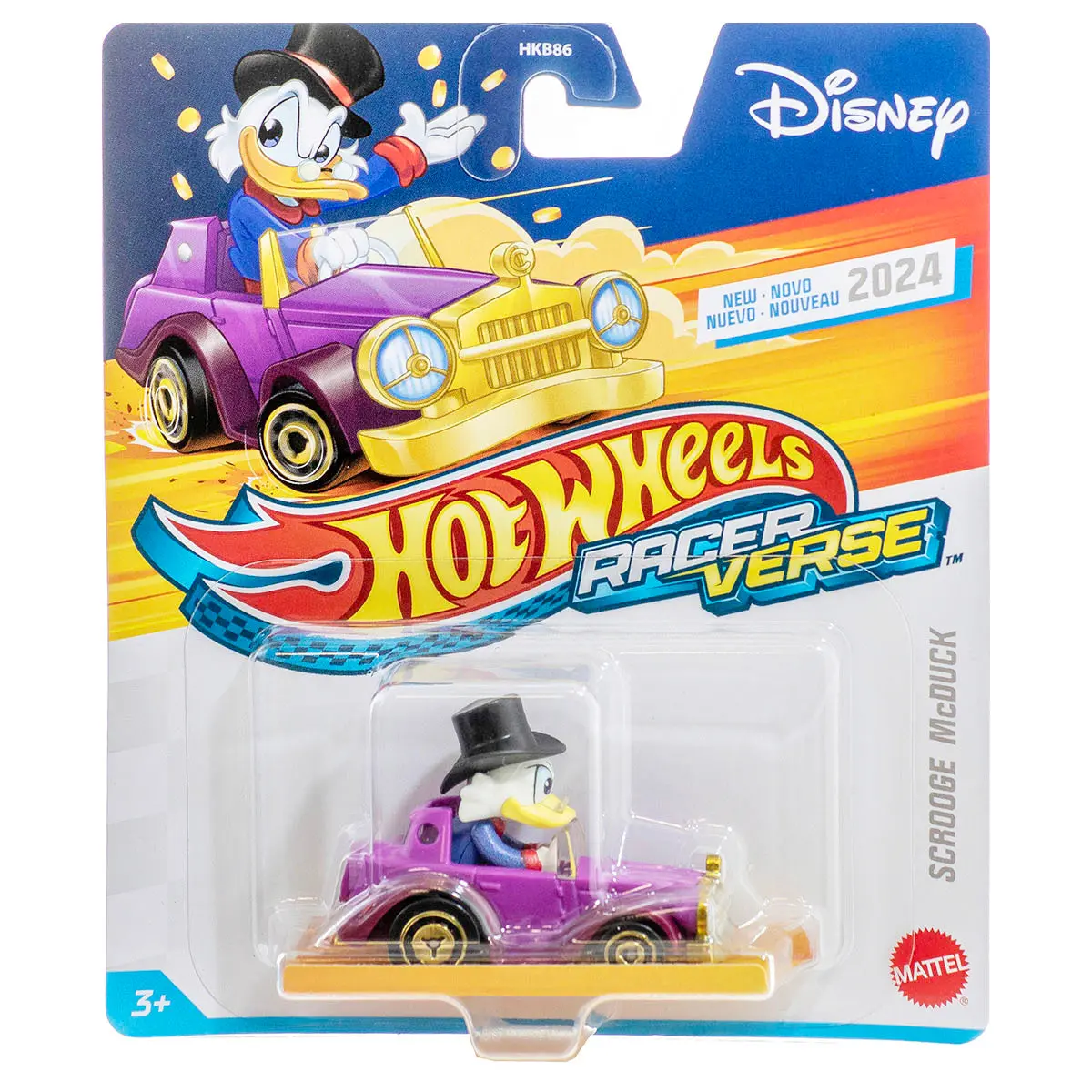 Hot Wheels Racer Verse Disney Scrooge Mcduck Vehicle 1