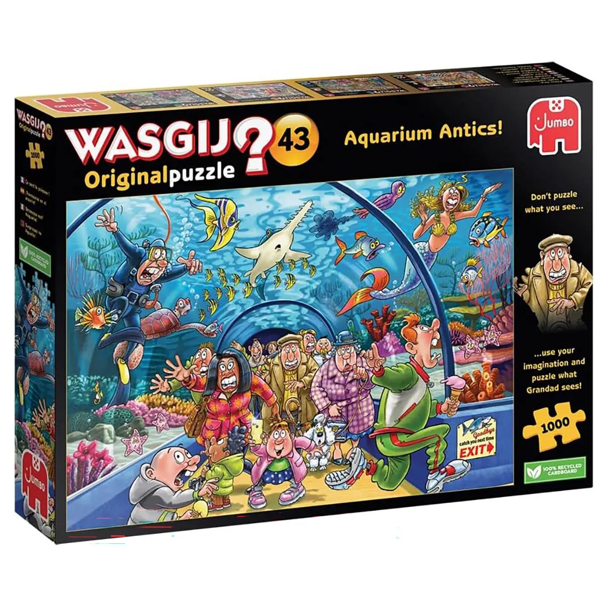 Wasgij Original 43 Aquarium Antics! 1000 Piece Jigsaw Puzzle 1