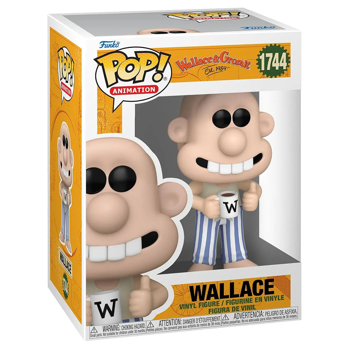 Funko Pop! Animation: Wallace & Gromit: Wallace In Pyjamas Vinyl Figure #1744 1