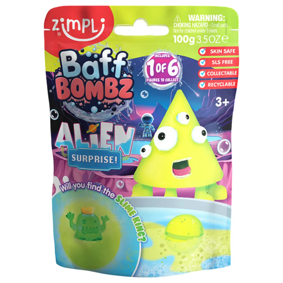Zimpli Baff Bombz Alien Surprise! (Styles Vary) 1