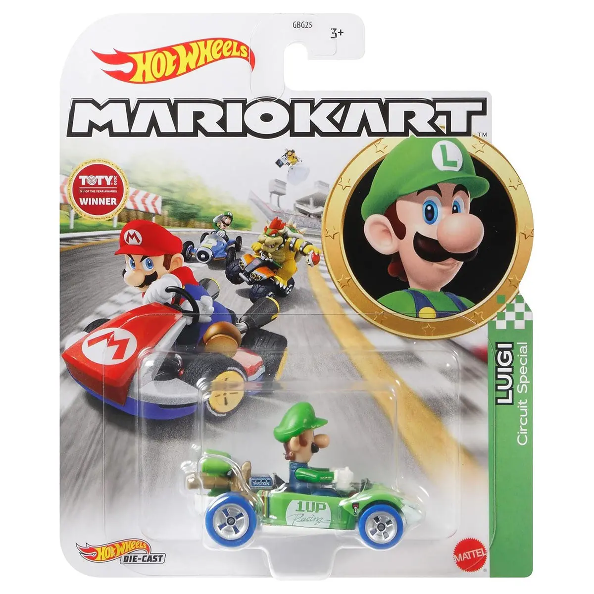 Hot Wheels Mario Kart Luigi Circuit Special Die-Cast Car 1