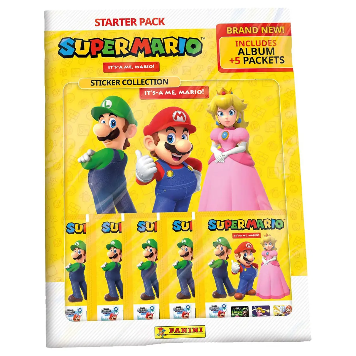Panini Super Mario It's-A Me Mario! Sticker Collection Starter Pack 1