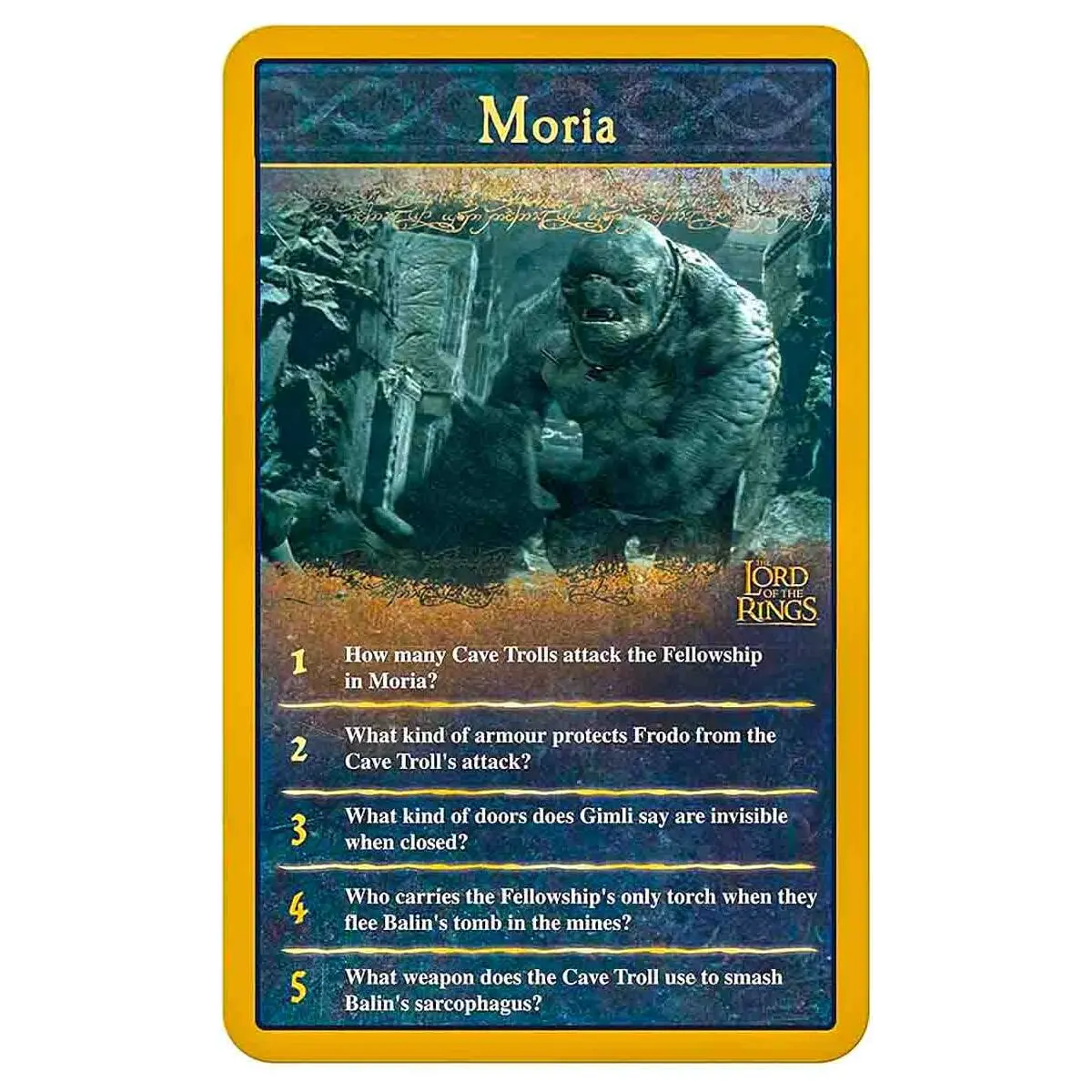The Lord Of The Rings Top Trumps Quiz Card Game 2