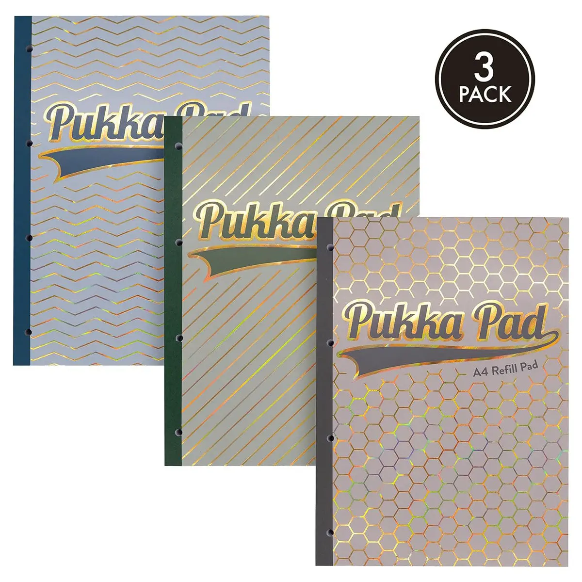 Pukka Pad Haze A4 Refill Pad Assorted (3 Pack) 1