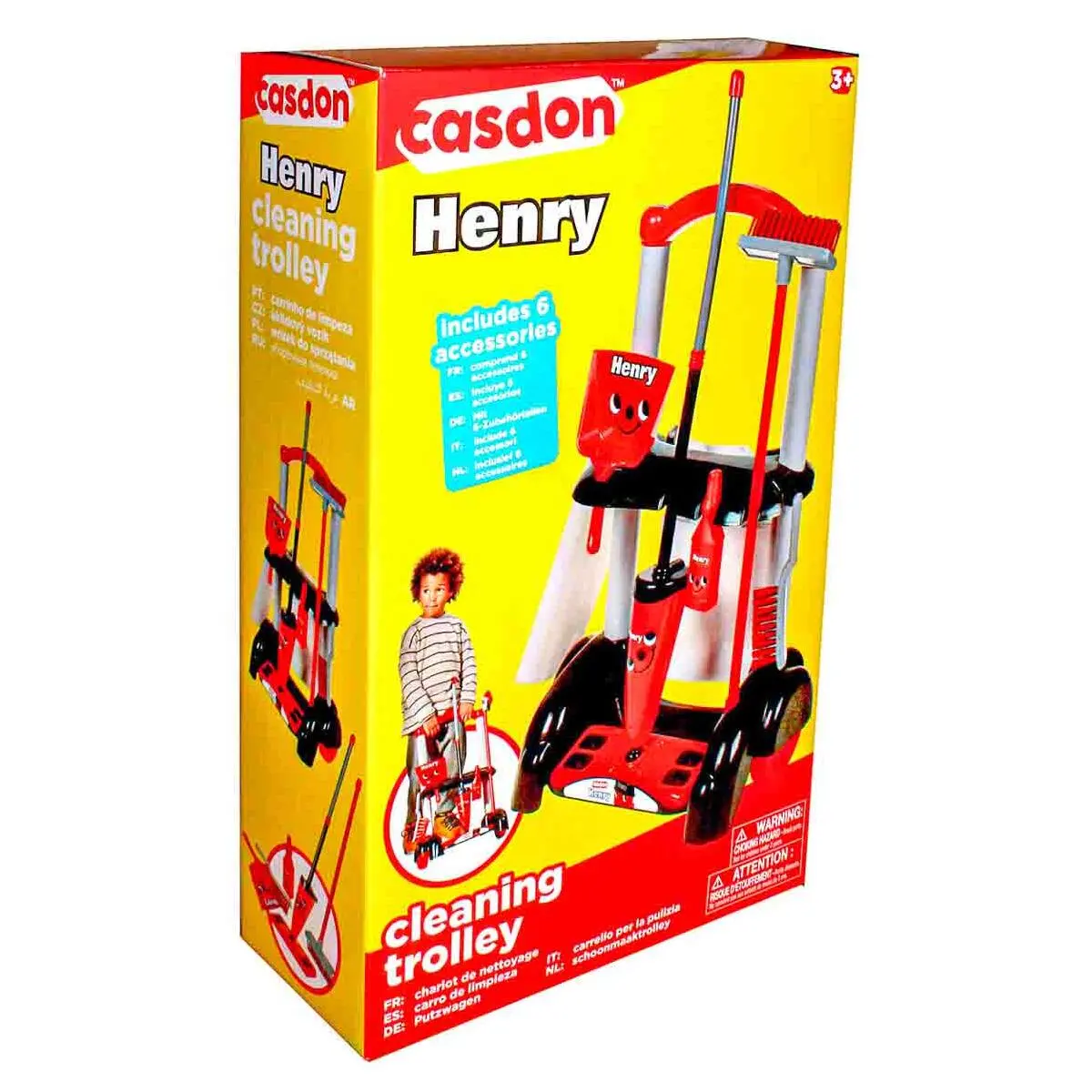 Casdon Henry Cleaning Trolley Roleplay Toy 1