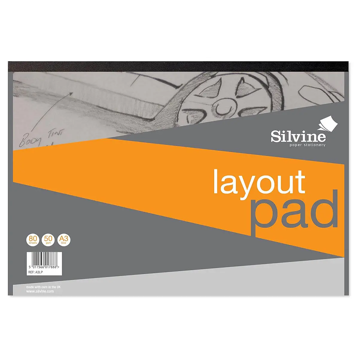 Silvine A3 Layout Pad (Landscape) 1