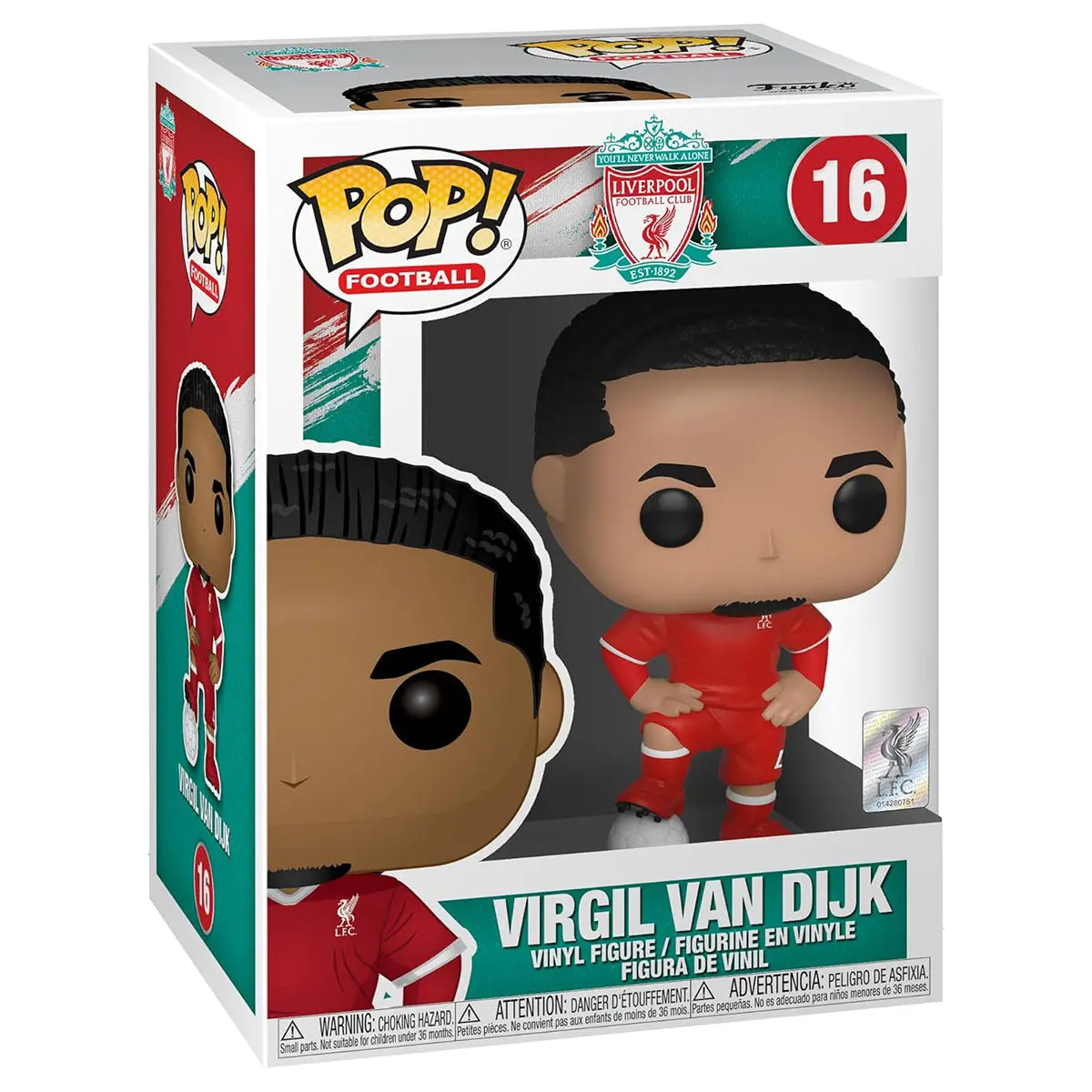 Funko Pop! Football: Liverpool Fc: Virgil Van Dijk Vinyl Figure #16 1