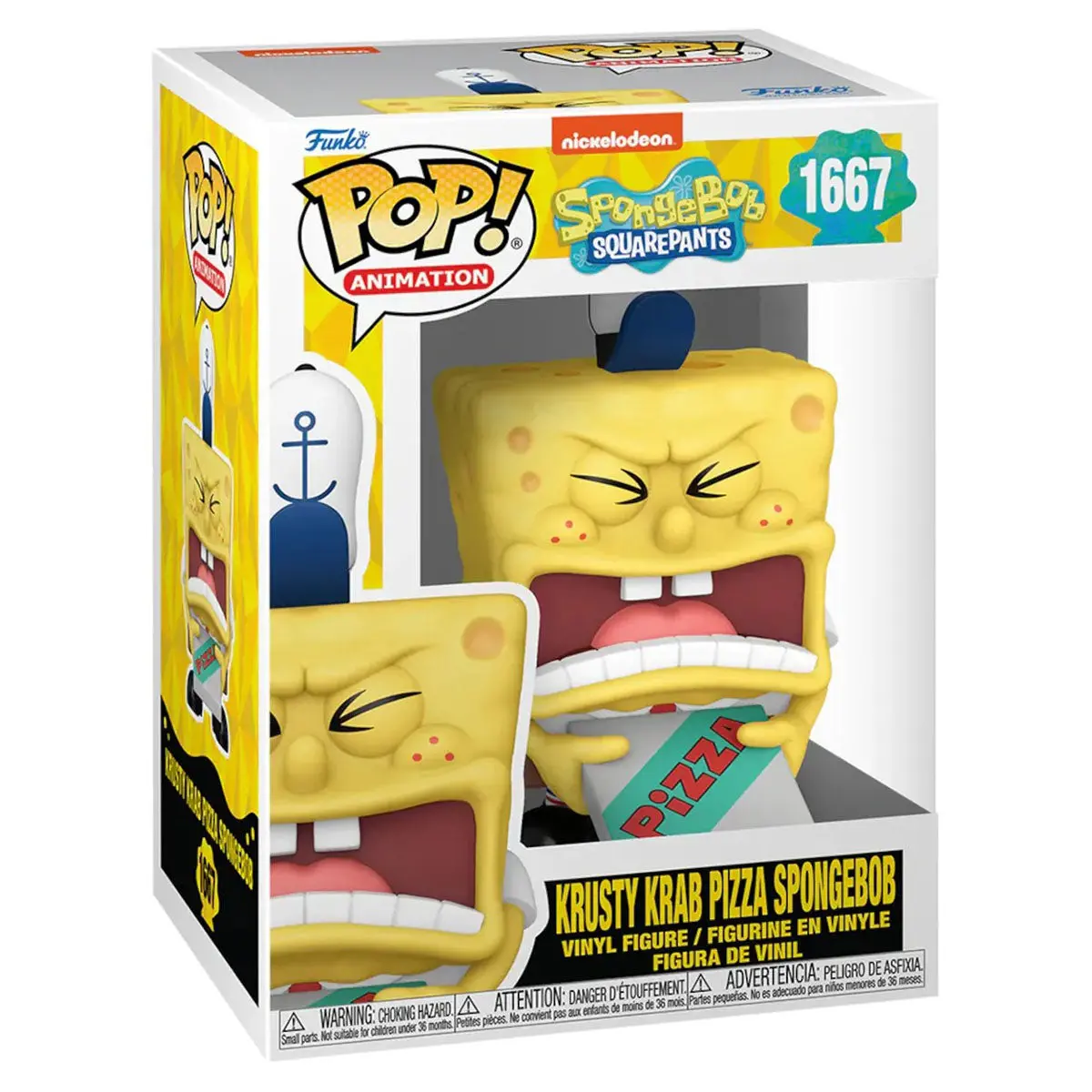 Funko Pop! Animation: Spongebob Squarepants: Krusty Krab Pizza Spongebob Vinyl Figure #1667 1