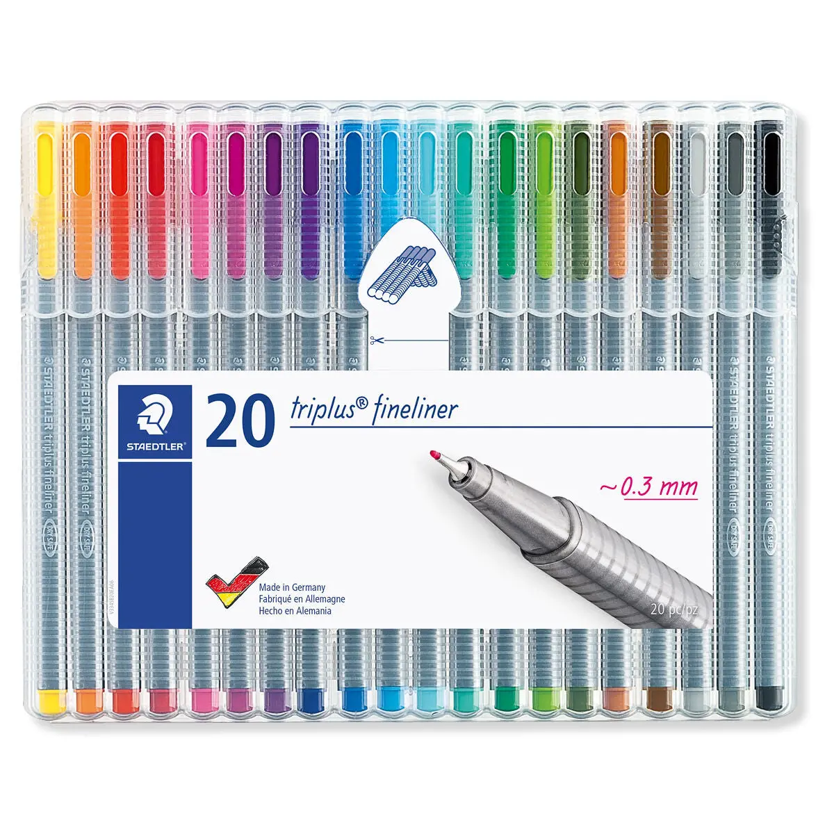 Staedtler Triplus Fineliner Pens 20 Brilliant Colours 1