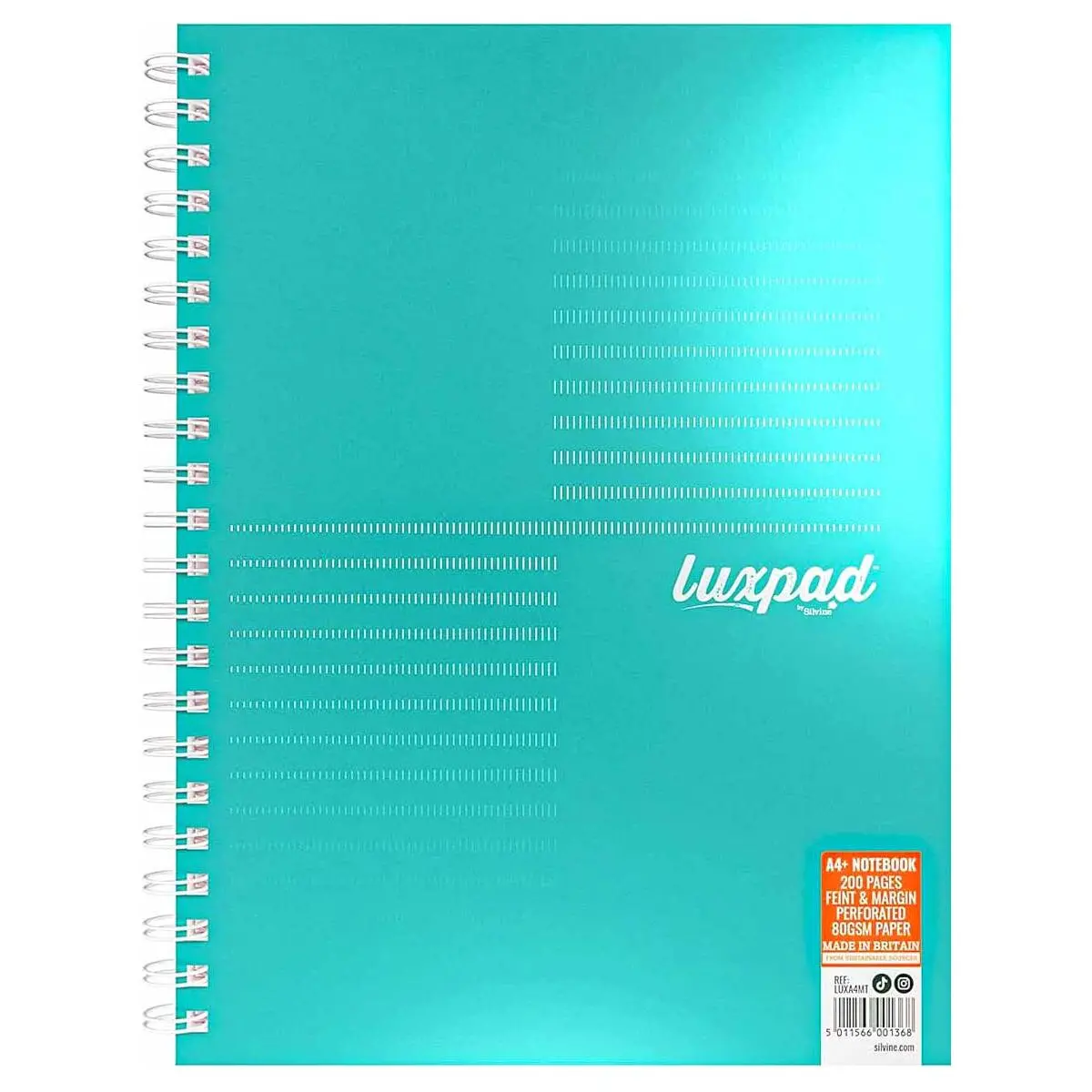 Silvine Luxpad Metallic A4+ Notebook 200 Pages 1