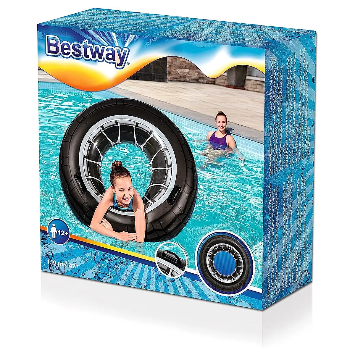 Bestway Inflatable High Velocity Tyre Swim Tube 47 Inch 1