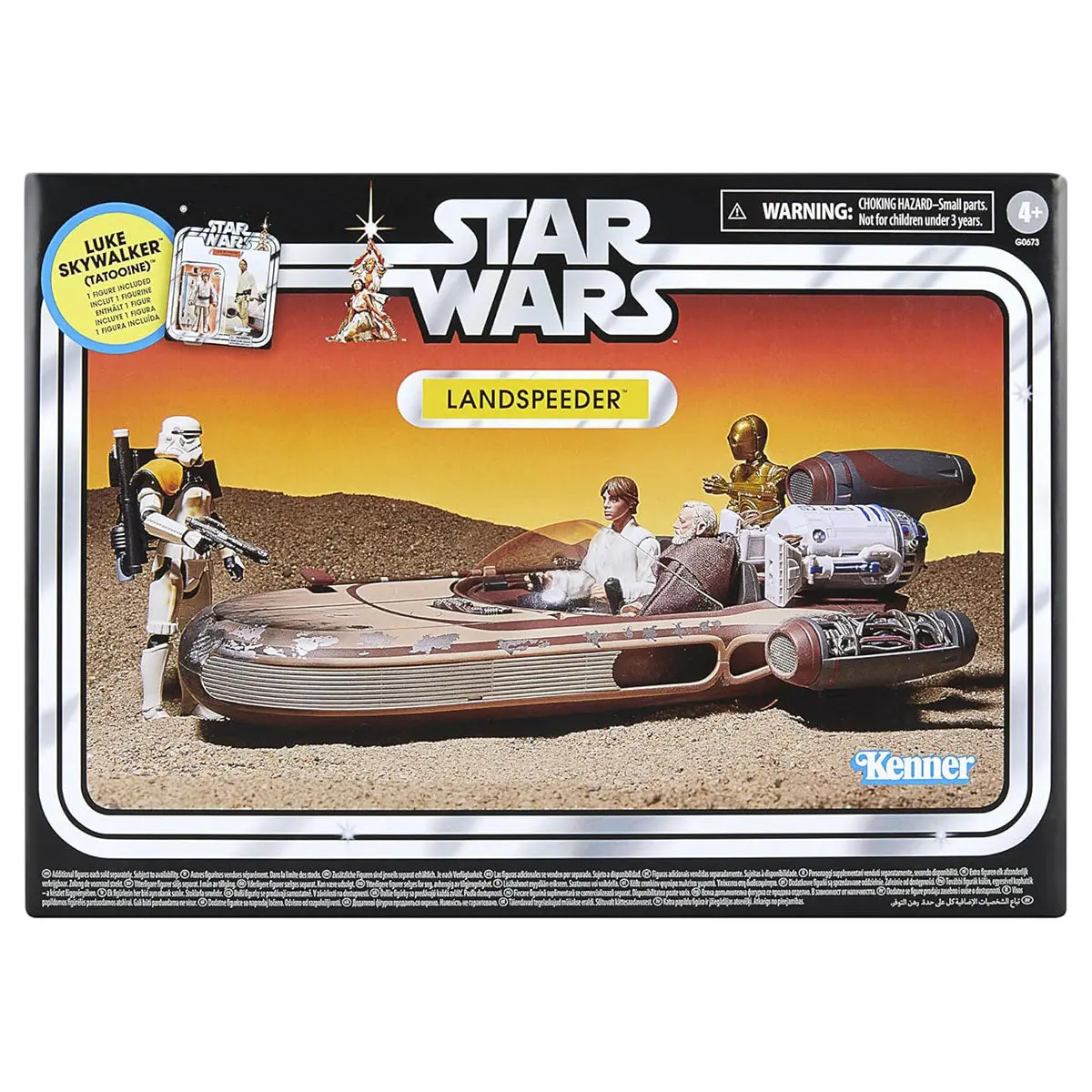 Star Wars Vintage Landspeeder Vehicle & Luke Skywalker Figure 1