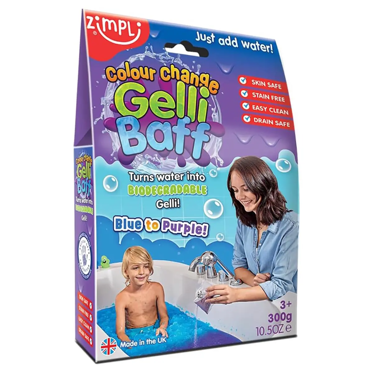 Gelli Baff Colour Change Blue To Purple Bath Toy 1