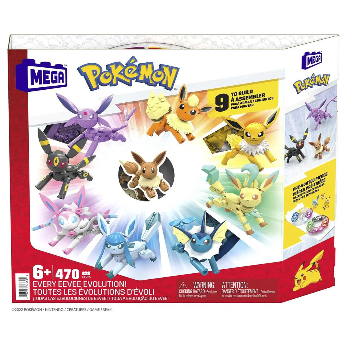 Mega Pokémon: Every Eevee Evolution Building Set 1