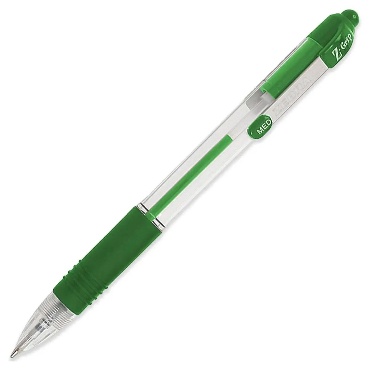 Zebra Pen Z Grip Green Pens Ballpoint Set 12 Pens In Pack 1