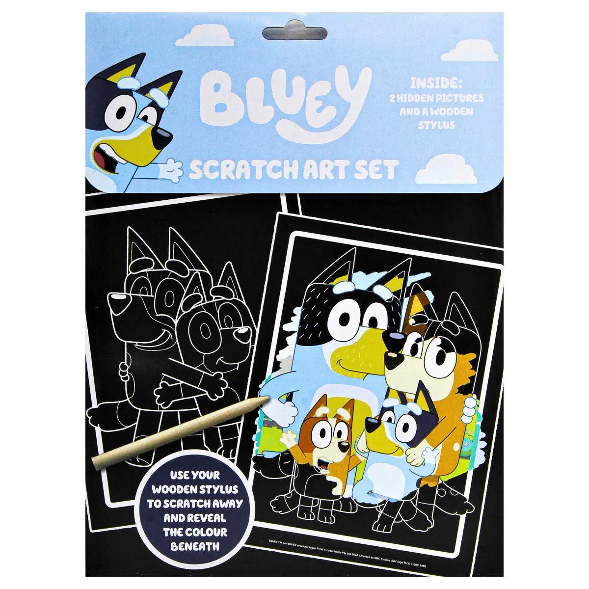 Bluey Scratch Art Set 1