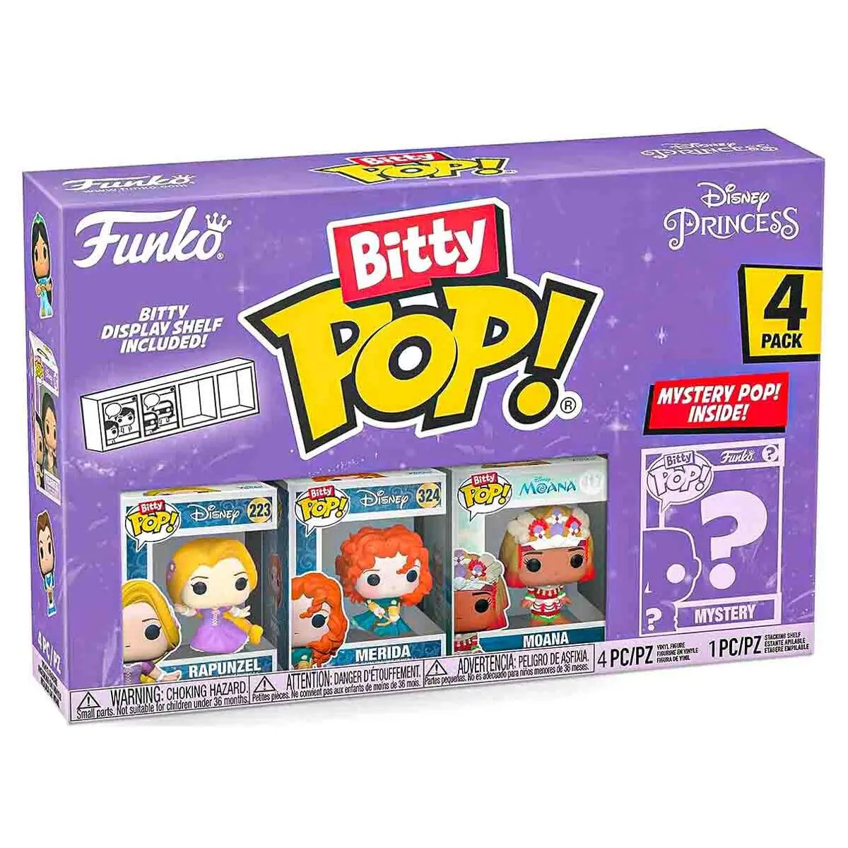 Funko Bitty Pop! Disney Princess Mini Figures Series 4 (4 Pack) 1