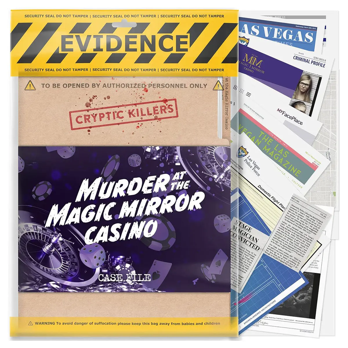 Cryptic Killers: Murder At The Magic Mirror Casino Game 1