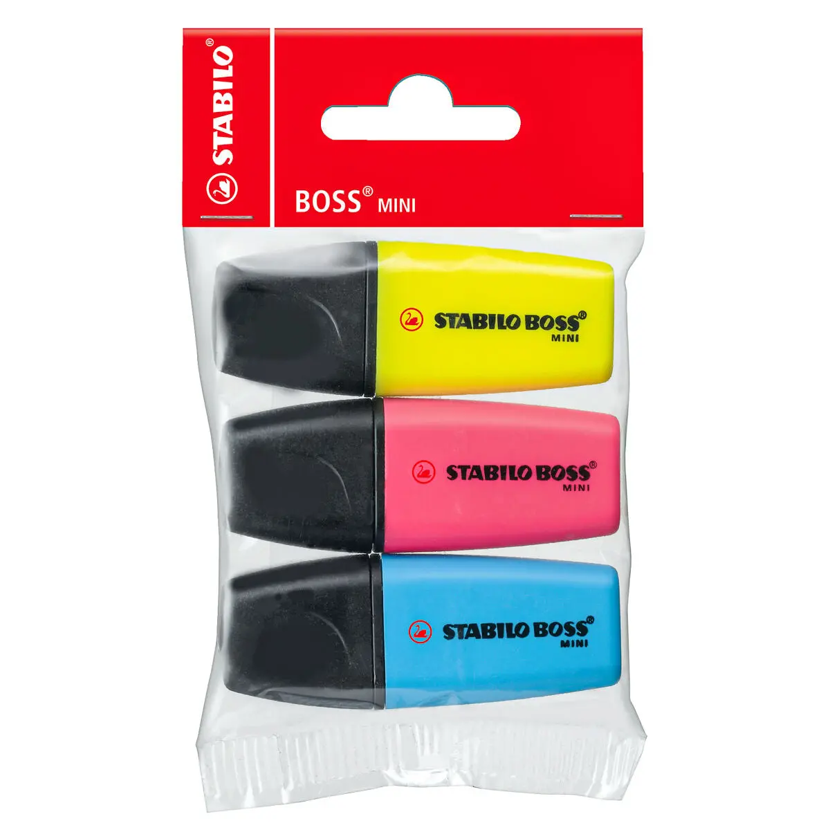 Stabilo Boss Mini Assorted Colours Highlighter Pack Of 3 1