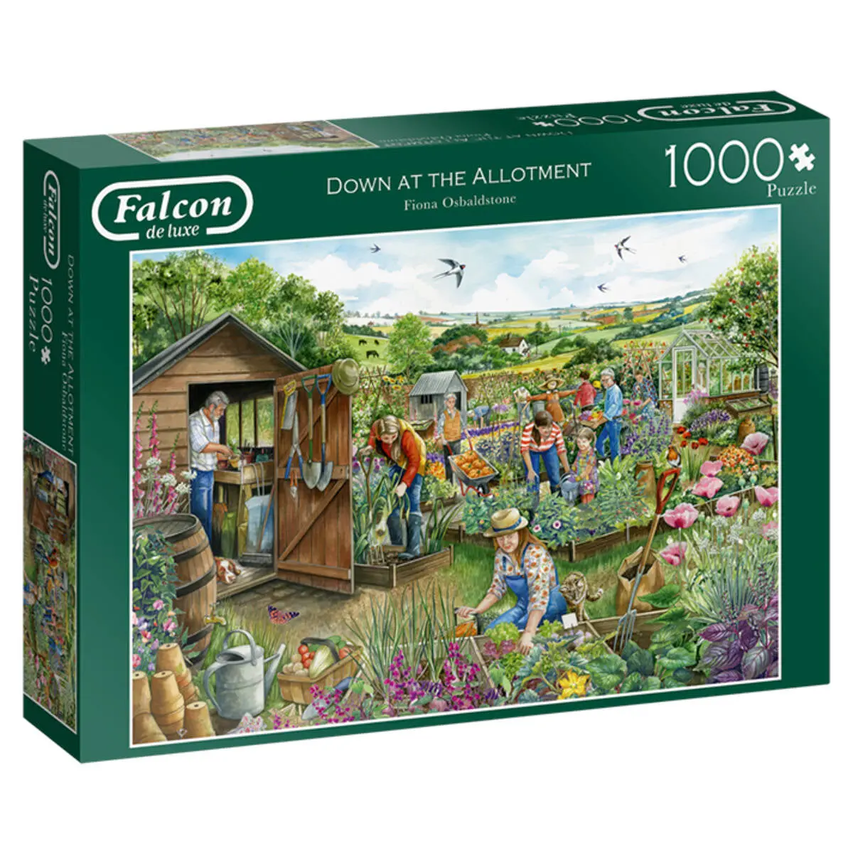 Falcon De Luxe Down At The Allotment Puzzle 1000 Piece 1