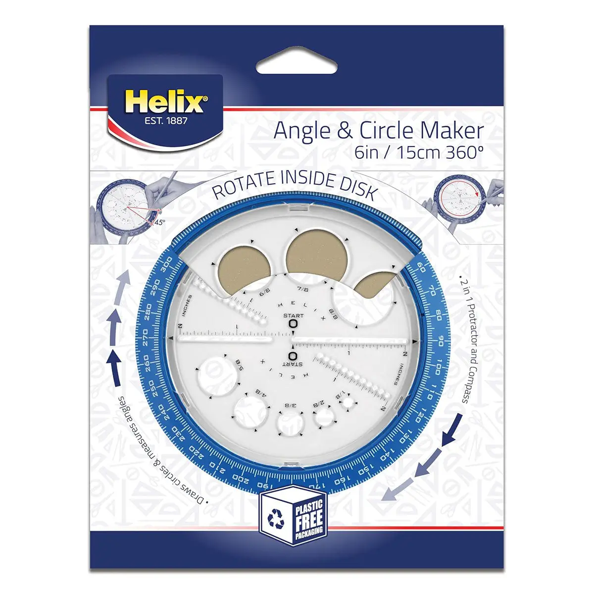 Helix 360° Angle & Circle Maker (Styles Vary) 1