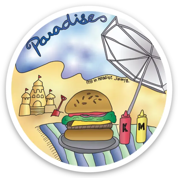 Rbo Jimmy B. Paradise Sticker 1