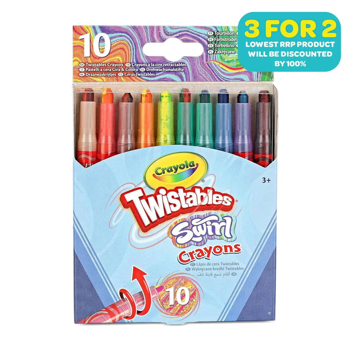 Crayola 10 Twistable Swirl Crayons 1