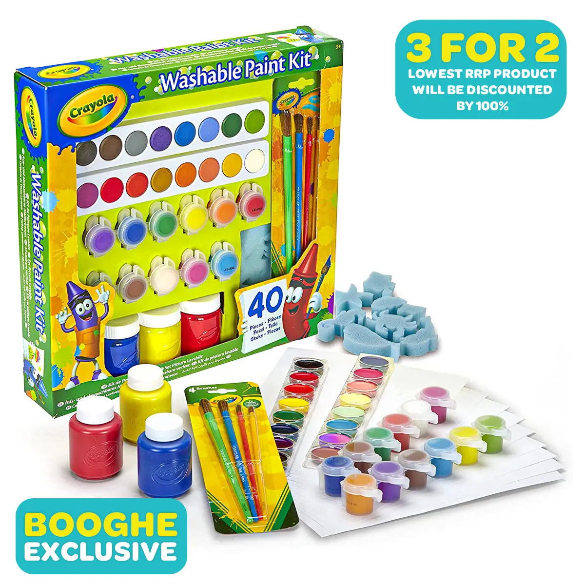 Crayola Washable Paint Kit (40 Pieces) 1