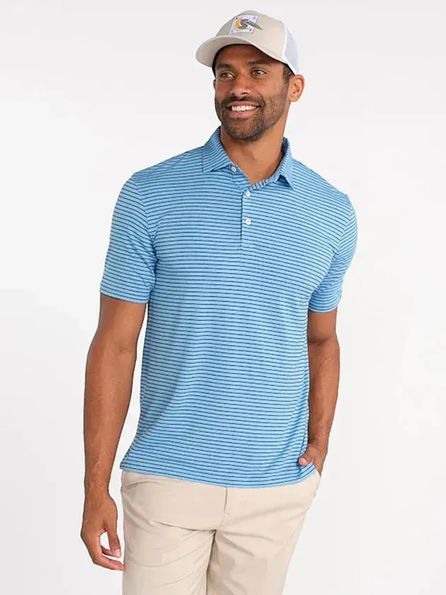 Tasc Cloud Polo Brookline Stripe 5