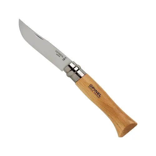 Opinel No.08 Stainless Premium Wood Folding Knife 1