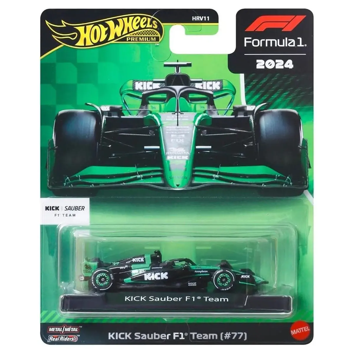 Hot Wheels F1 2024 Kick Sauber F1 Team Car (#77) 1