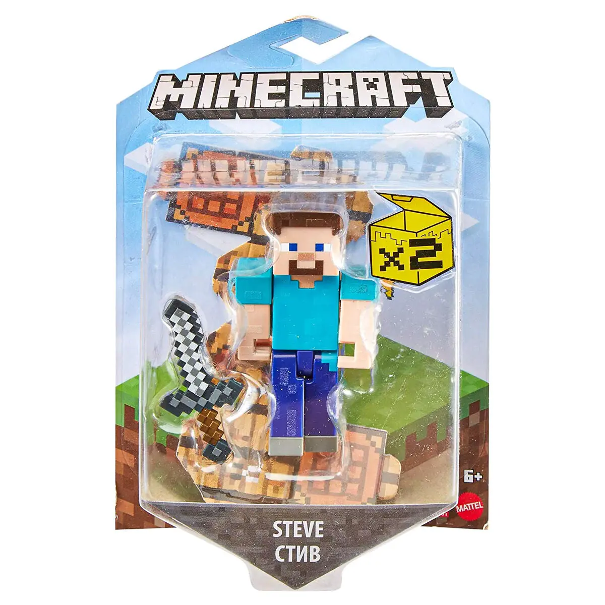 Mattel Minecraft Craft-A-Block Steve Figure 1