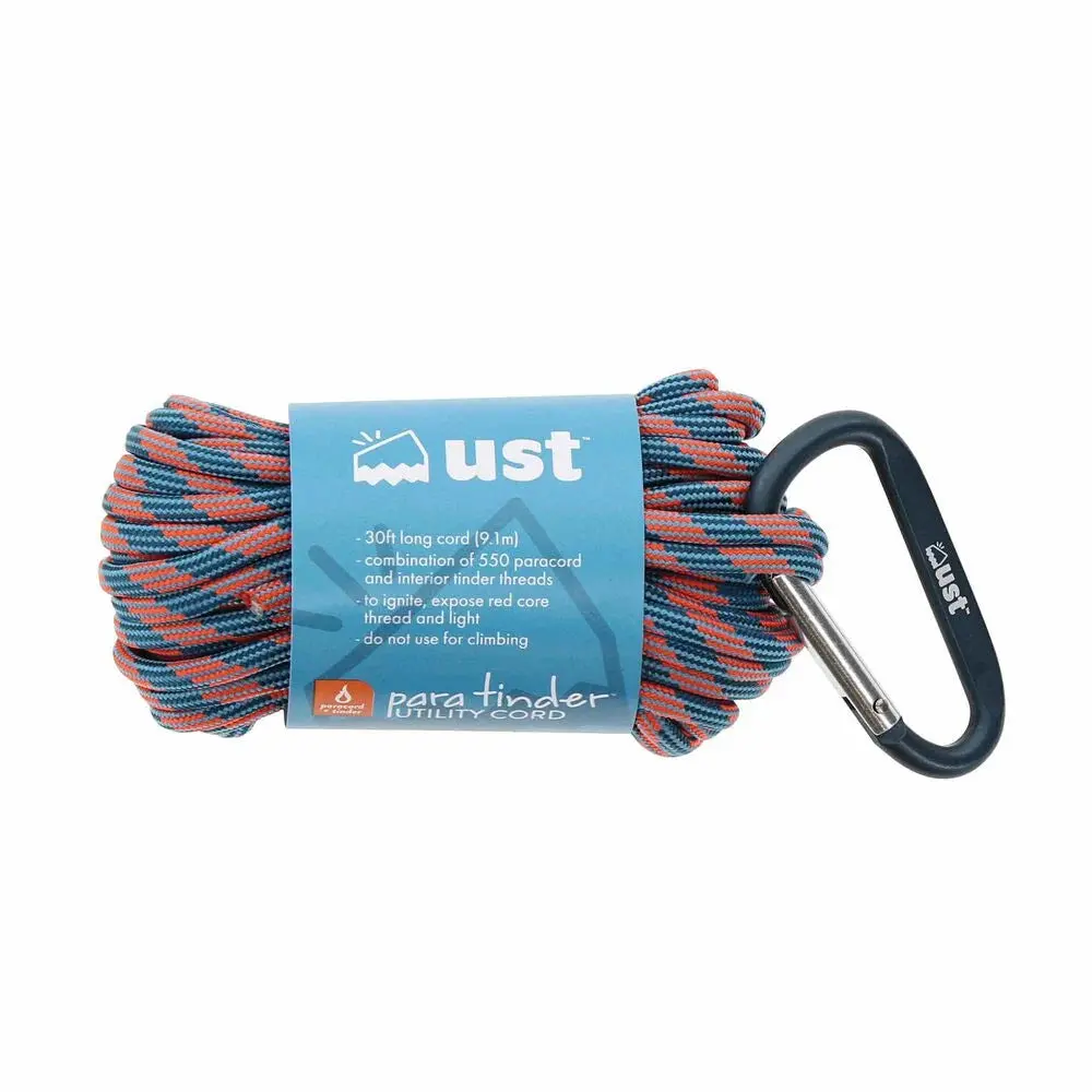 Ust Paratinder Utility Cord – 30 Ft Paracord With Fire Tinder 1